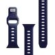 14. 3mk Silicone Watch Strap for Apple Watch 42 / 44 / 45 / 49 mm - blue