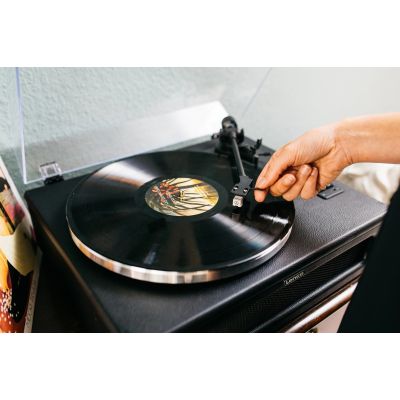 6. Lenco LS-430BK Turntable with Belt Drive Black