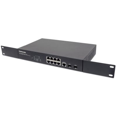 6. Intellinet 561167 Network Links Managed Gigabit Ethernet (10/100/1000) PoE Support Black