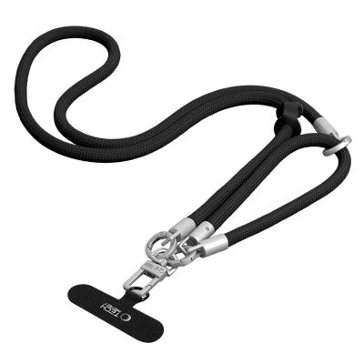 4. Tech-Protect C10S Rope Phone Lanyard - Black and Titanium