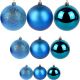2. DECORATIVE PLASTIC BAUBLE SAFE 46 PCS BLUE MICA