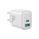 2. Joyroom JR-TCF21 network charger USB-C / USB-A 20W PD / QC 3.0 - white