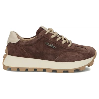 3. Leather platform sneakers brown Filippo DP7498