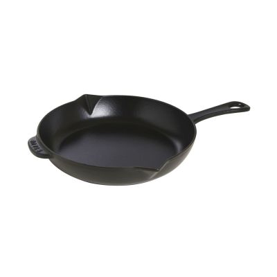 Cast iron frying pan with metal handle STAUB 40510-617-0 26 cm black