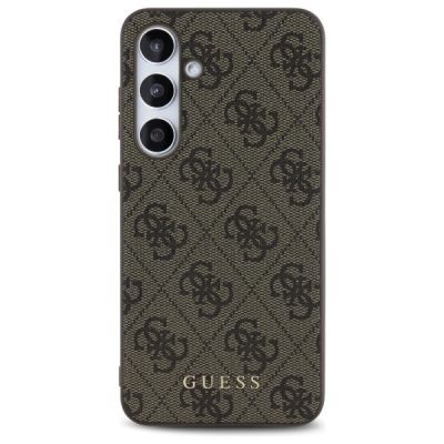 3. Guess GUHCS24FEG4GFBR S24 FE S721 brown/brown hardcase 4G Metal Gold Logo