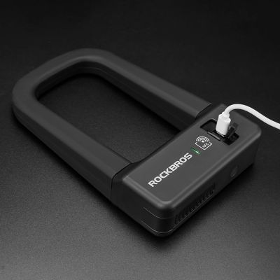 13. Rockbros RBNS1 SMART Bike Lock with NFC Reader - Black