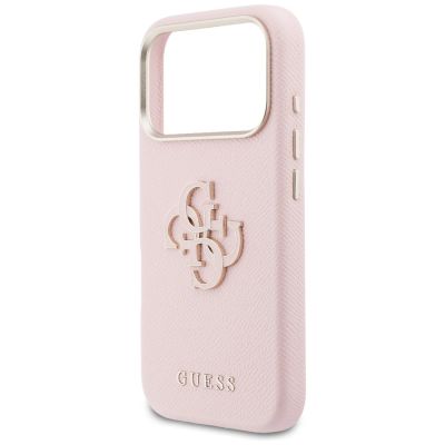 6. Guess FW Resin Logo Case for iPhone 17 Pro - Pink