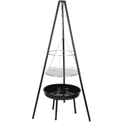 9. GARDEN GRILL HANGING ON A TRIPOD 52CM