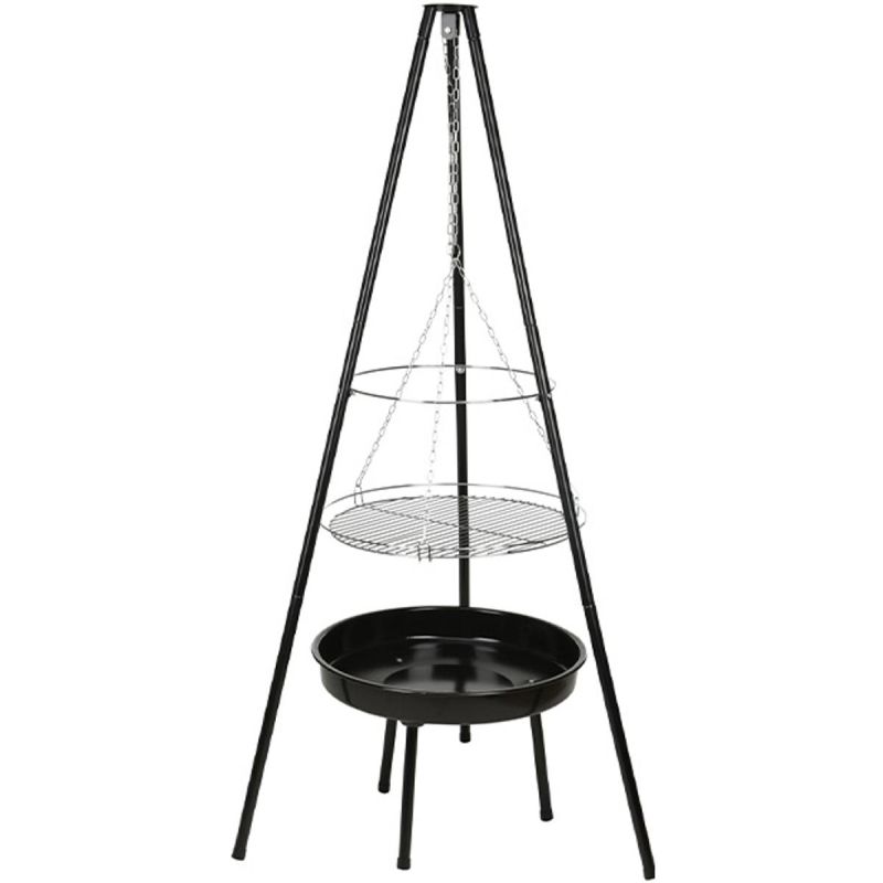 9. GARDEN GRILL HANGING ON A TRIPOD 52CM