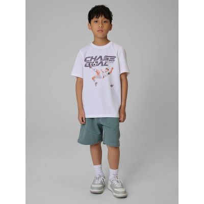 3. Boys' Regular-Fit Graphic T-Shirt 4F 4FJRAW26TTSHM4629-10S