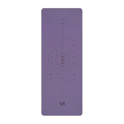 Wozinsky WNSP-NKP Exercise Mat 183 x 61 x 0.5 cm for yoga and gymnastics made of natural rubber - purple