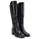 9. Women's high-heeled boots with stretch black Vinceza 58652