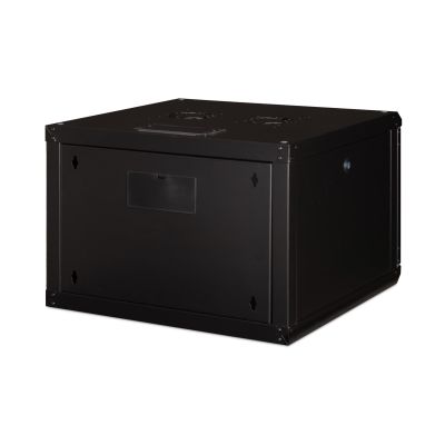 2. Digitus Unique 19" 7U 600x600 wall-mounted network cabinet, glass door, black, undivided, assembled, 100kg
