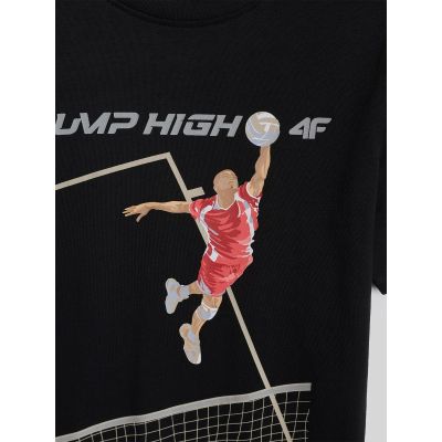 7. Boys' regular-fit printed T-shirt 4F 4FJRAW26TTSHM4345-20S