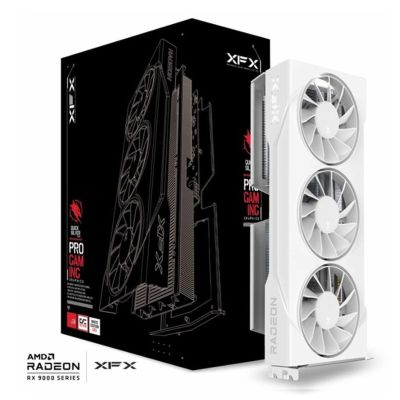 9. graphics card XFX SWIFT RX 9060XT OC White 3-FAN 16GB