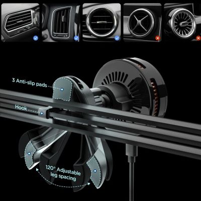 2. Spigen Essential EV25MFAQ Magnetic MagSafe Car Air Vent Mount - Black