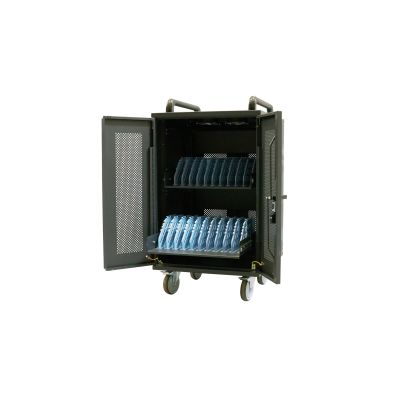 7. Avtek International Avtek Charging Cart 20 Portable Device Management Cabinet Black