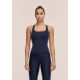 2. CASALL Women's Shaped Block Built in Bra Tank Navy Blue