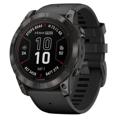 11. Garmin fenix 7X Pro 3.56 cm (1.4") MIP 51 mm Digital 280 x 280 px Touchscreen Black Wi-Fi GPS