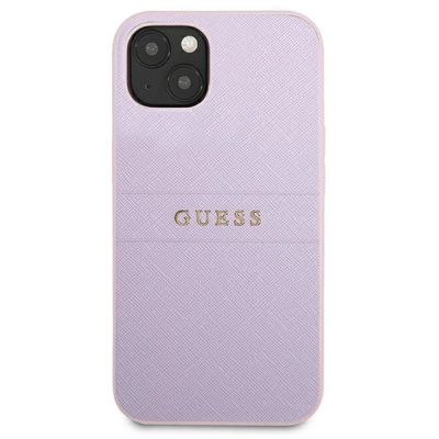 3. Guess GUHCP13SPSASBPU iPhone 13 mini 5,4 "purple / purple Saffiano Hot Stamp & Metal Logo