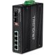 2. TRENDnet TI-UPG62 Switch - Unmanaged - 4 x 10/100/1000 (PoE+) + 2 x Gigabit SFP - DIN rail mountable, Wall mountable - PoE+ (240W) - DC