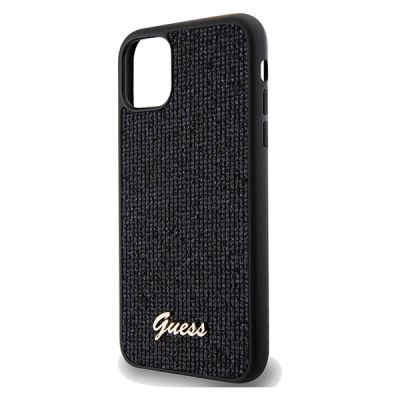 6. Guess Disco Metal Script case for iPhone 11 / Xr - black