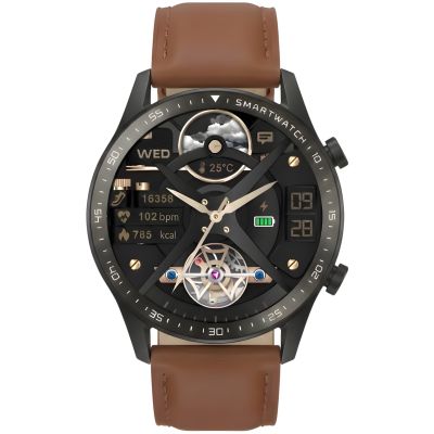 7. Smartwatch Gravity Black 2 Straps GT10-4