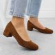 7. Sergio Leone PB291 camel suede block heel pumps