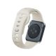 3. 3mk Silicone Watch Strap for Apple Watch 38/40/41 mm - white