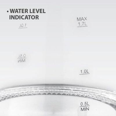 4. Electric glass kettle 1.7L 2200W MR-063-WHITE MAESTRO