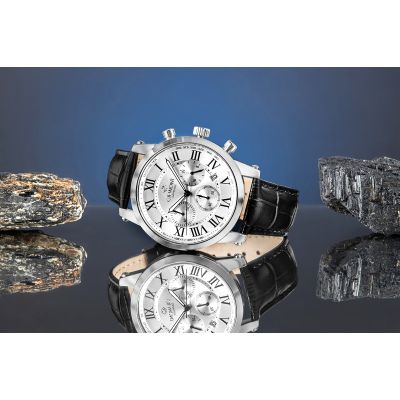 6. Giewont Chronograph Sapphire Silver Men's Watch GW6260-A1