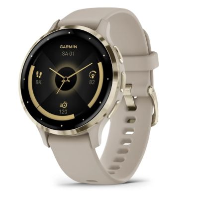 9. Garmin Venu 3S 41 mm Smartwatch, Beige