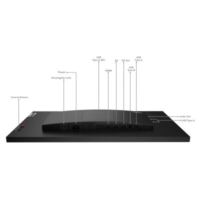 8. Lenovo ThinkVision P27q-30 LED display 68.6 cm (27") 2560 x 1440 px Quad HD Black