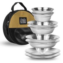 OFFLANDER STAINLESS STEEL CAMPING COOKWARE SET