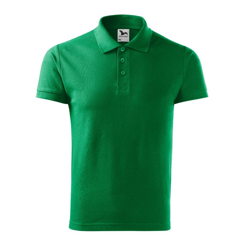 2. Malfini Cotton M MLI-21216 grass green polo shirt