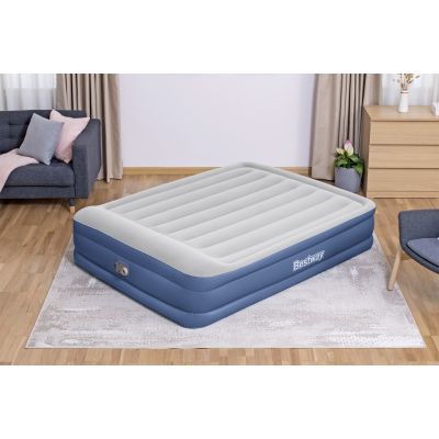 4. Bestway 67630 / 23 Air Mattress Double Mattress Blue, White Unisex