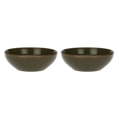 Set of 2 Concerto Grigio Tortora Salad Bowls - Gray-Brown, 26 cm
