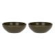 Set of 2 Concerto Grigio Tortora Salad Bowls - Gray-Brown, 26 cm