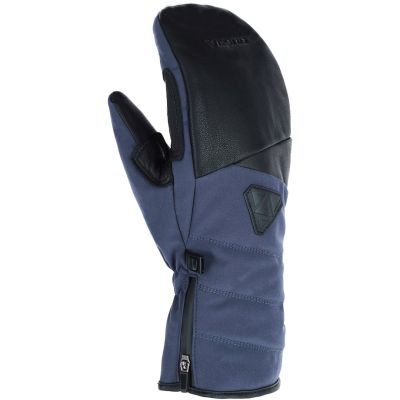 VIKING Norvik Pro Mitten men's ski gloves navy blue with black leather 7