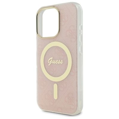 6. Guess IML 4G MagSafe Case for iPhone 16 Pro Max - Pink