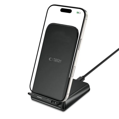 7. Tech-Protect QI15W-S2 inductive charger 15W in the form of a stand - black