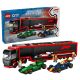 LEGO CITY 60445 F1 Truck with RB20 and AMR24 F1 Cars