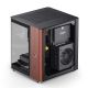 13. Jonsbo TK-0 PC Case, Mini-Tower, Mini-ITX, Tempered Glass, Wood - black