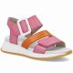 4. Rieker W2950-31 Women's Pink Leather High Heel Sandals