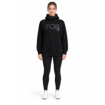 Women's hooded sweatshirt with an additional stand-up collar and zippers in the pockets 4F 4FWAW26TSWSF2665-20S