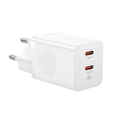 4. Baseus GaN5 Pro 40W 2xUSB-C Wall Charger - White