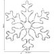 5. DECORATIVE HANGING SNOWFLAKE 31.5 x 36 CM 60LED RGB TIMER USB