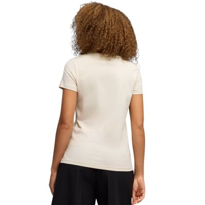4. Puma ESS Script Tee Women's T-Shirt Beige 691760 87