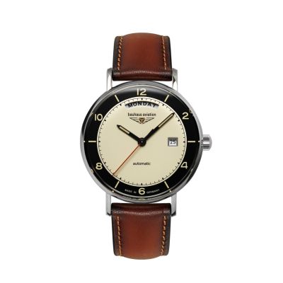 Bauhaus Aviation 24622 watch, automatic 41mm