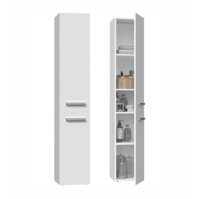 4. Bathroom cabinet NEL II 31x30xH174 matt white